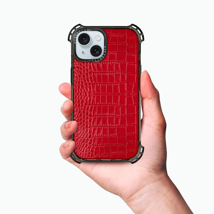 Coque iPhone 14 Alligator Bounce — Rouge Saint-Valentin