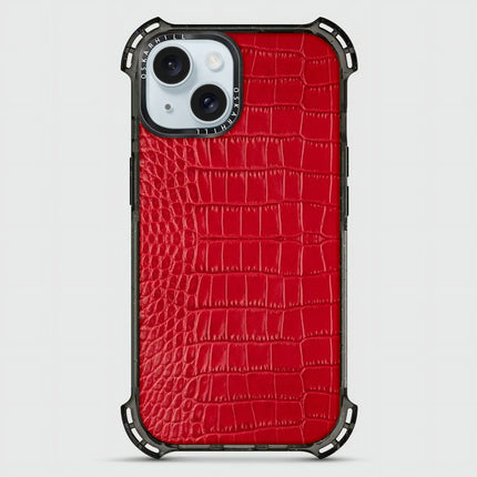 Coque iPhone 15 Alligator Bounce — Rouge Saint-Valentin