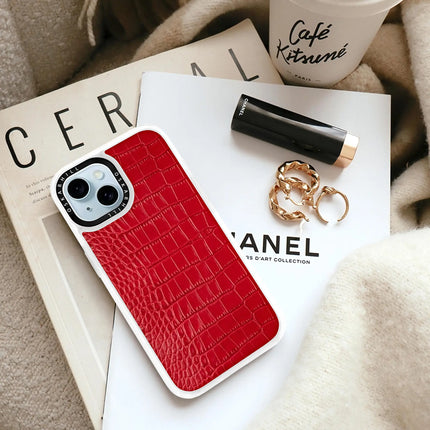 iPhone 13 Case Classic Alligator — Valentine Red