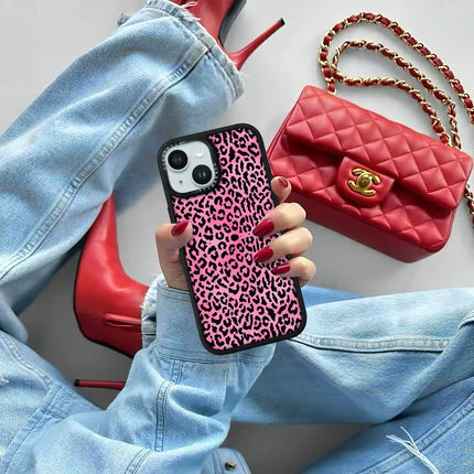 Coque iPhone 13 Elite — Panthère rose scintillante