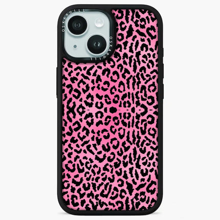 Coque iPhone 15 Elite — Panthère rose scintillante