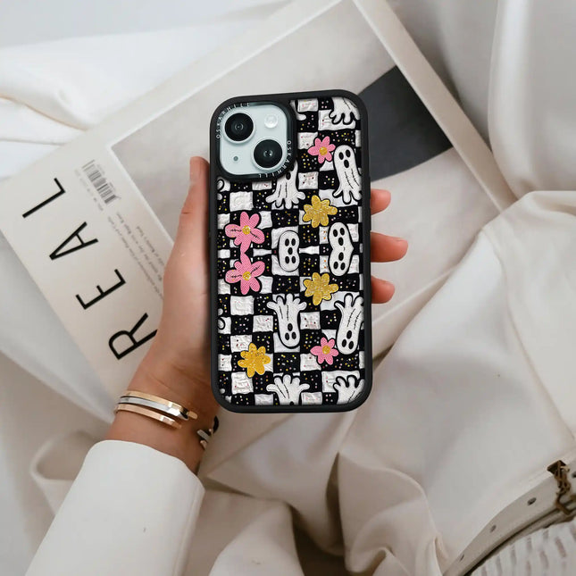 iPhone 13 Case Elite — Glitter Ghostly Garden