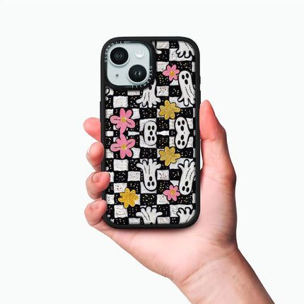 iPhone 15 Plus Case Elite — Glitter Ghostly Garden