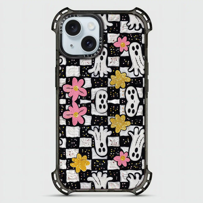 iPhone 15 Bounce MagSafe Compatible Ghostly Garden Case