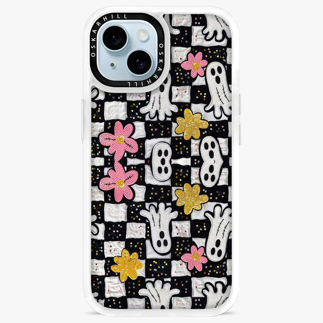 iPhone 14 Plus in Classic MagSafe Compatible Ghostly Garden Case