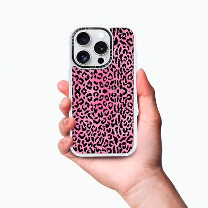 Coque iPhone 15 Pro Max Classic — Panthère rose scintillante