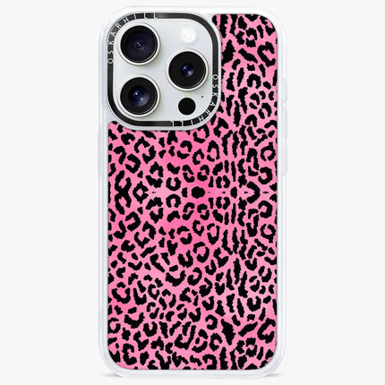 Coque iPhone 14 Pro Classic — Panthère rose scintillante