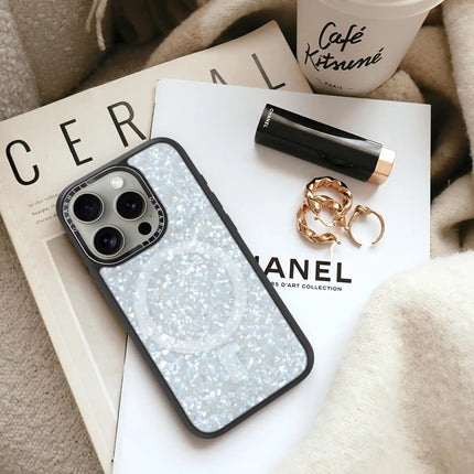 Coque Elite pour iPhone 14 Pro Max — Cristal givré scintillant