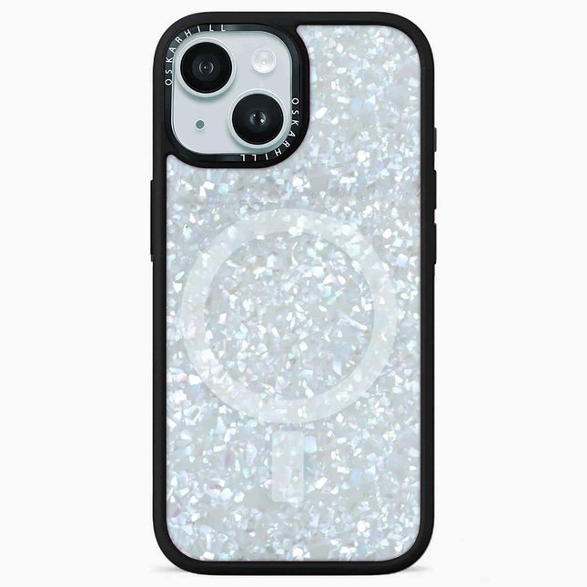 iPhone 15 Elite MagSafe Compatible Crystal Frost Shimmer Case