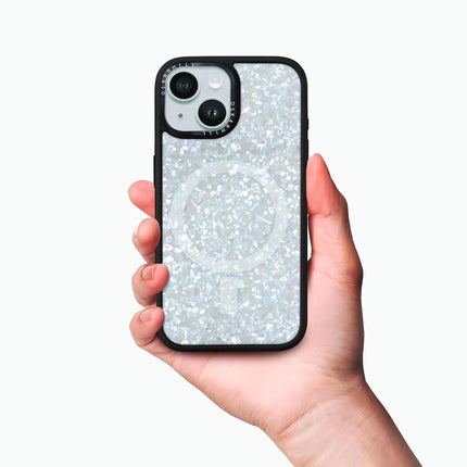 Coque iPhone 14 Elite — Cristal givré scintillant