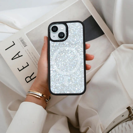 Coque Elite pour iPhone 13 Mini — Cristal givré scintillant