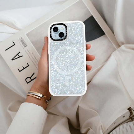 Coque classique pour iPhone 14 Plus — Cristal givré scintillant