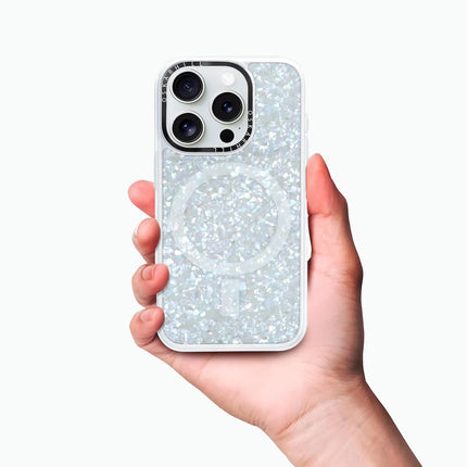 Coque classique pour iPhone 14 Pro — Cristal givré scintillant