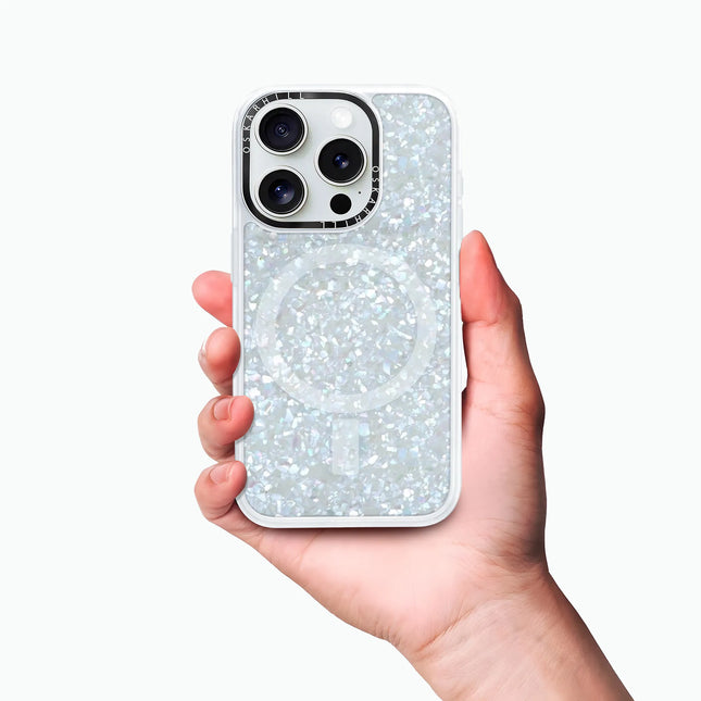 iPhone 15 Pro Case Classic — Crystal Frost Shimmer