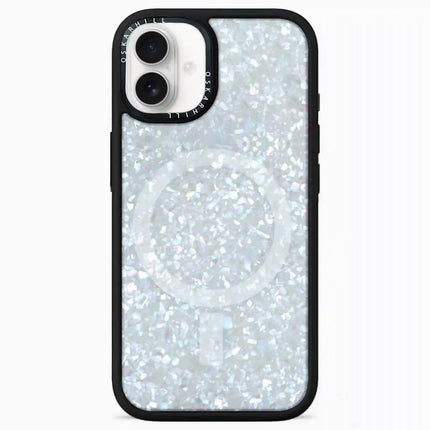 Coque iPhone 16 Elite — Cristal givré scintillant