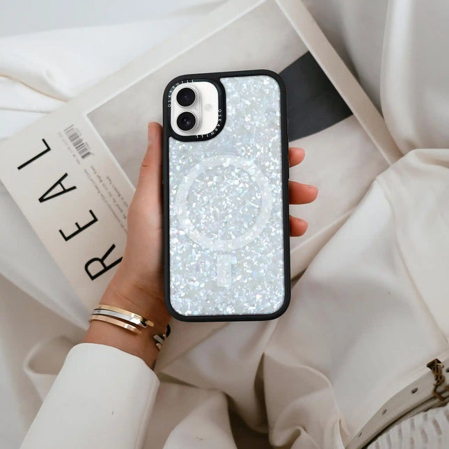 iPhone 16 Plus Hülle Elite – Crystal Frost Shimmer