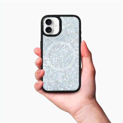 Coque iPhone 16 Elite — Cristal givré scintillant