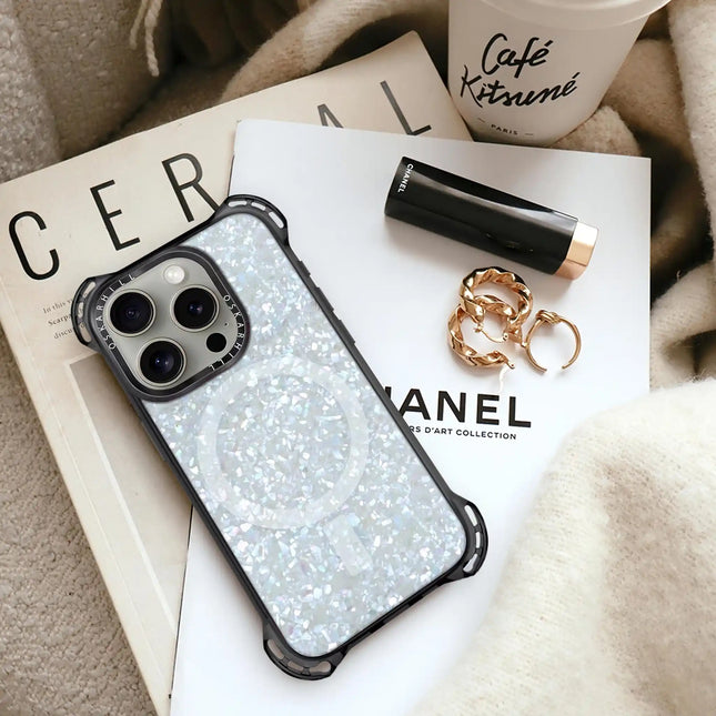 iPhone 14 Pro Case Bounce — Crystal Frost Shimmer