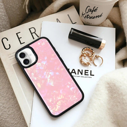 iPhone 16 Hülle Elite – Glitzer Blush Prism Pearl