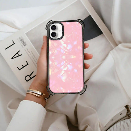 iPhone 16 Case Bounce — Glitter Blush Prism Pearl