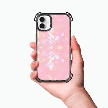 iPhone 16 Hülle Bounce – Glitzer Blush Prism Pearl