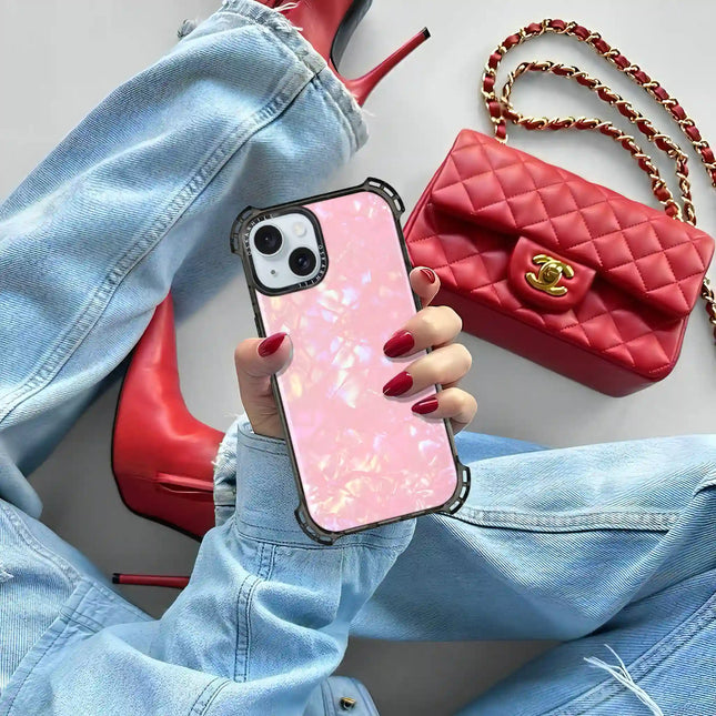 iPhone 14 Case Bounce — Blush Prism Pearl