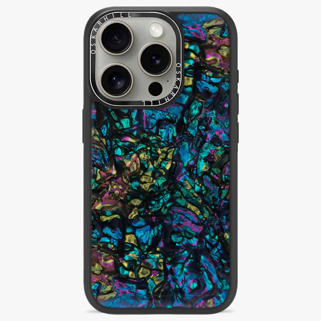 iPhone 15 Pro Elite MagSafe Compatible Cosmic Abalone Shell Case