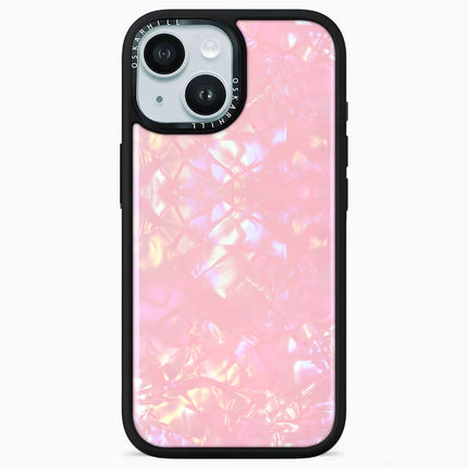 iPhone 15 Case Elite — Glitter Blush Prism Pearl