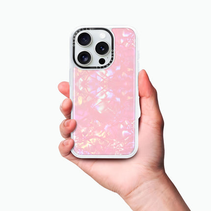 Coque iPhone 15 Pro Classic — Blush Prism Pearl