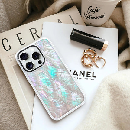 iPhone 15 Pro Case Classic — Mother of Pearl