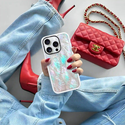 iPhone 16 Pro Max Case Classic — Mother of Pearl