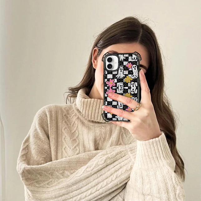 iPhone 16 Plus Case Bounce — Ghostly Garden