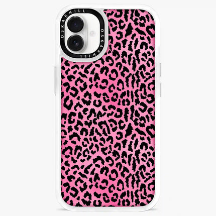 Coque iPhone 16 Classic — Panthère rose scintillante