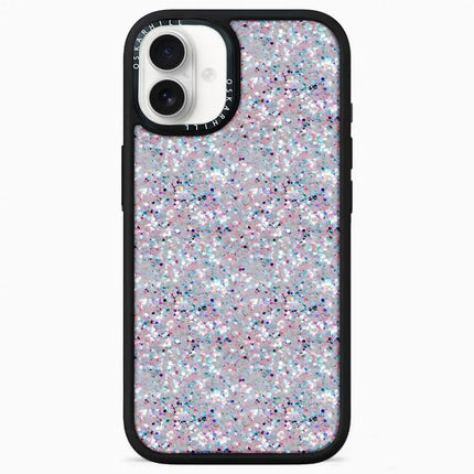 Coque iPhone 16 Elite — Paillettes givrées étoilées