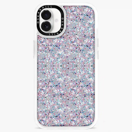 Coque iPhone 16 Classic — Paillettes givrées étoilées