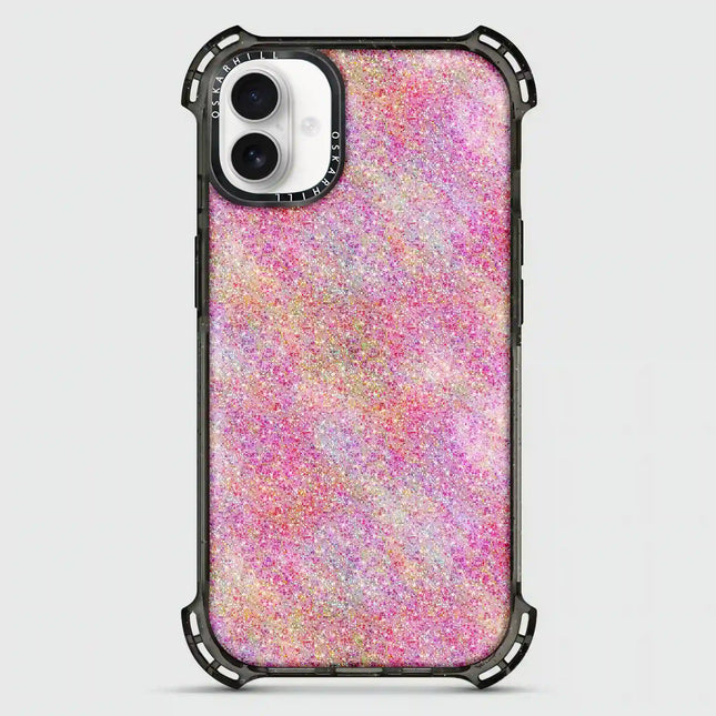 iPhone 16 Bounce MagSafe Compatible Pink Glitter Case