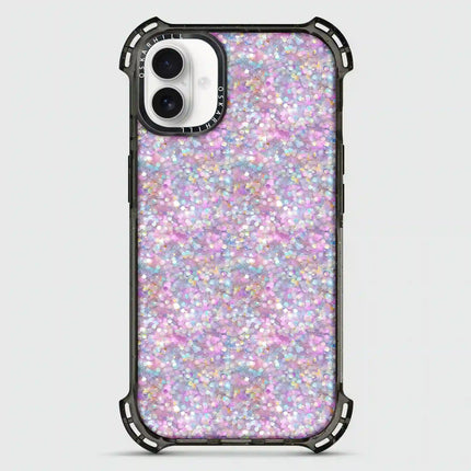 Coque iPhone 16 Plus Bounce — Paillettes pastel crépusculaires