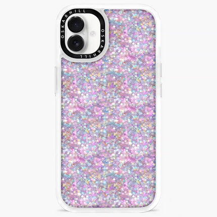 Coque iPhone 16 Plus classique — Paillettes pastel crépusculaires