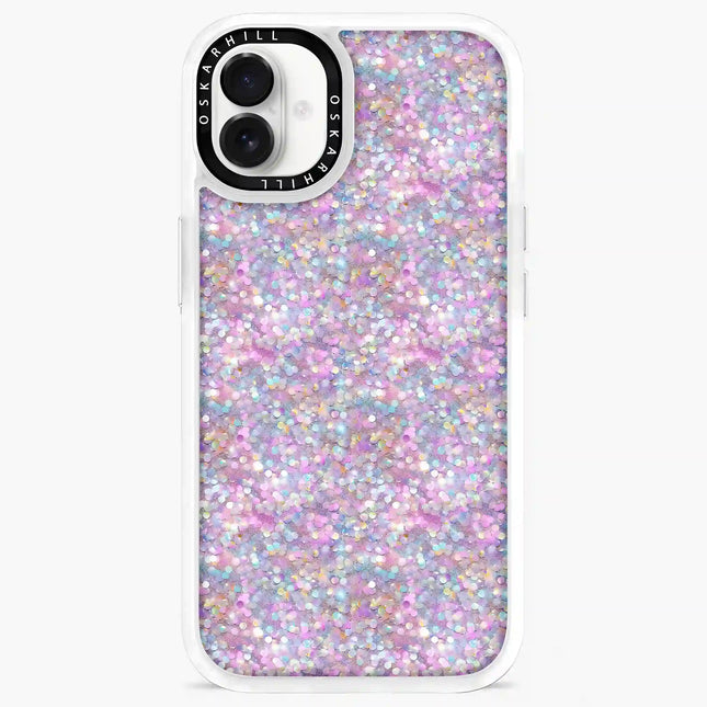 iPhone 16 Classic MagSafe Compatible Pastel Twilight Glitter Case