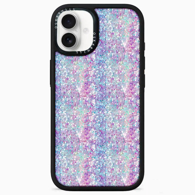 iPhone 16 Elite MagSafe Compatible Pastel Purple-Blue Glitter Case