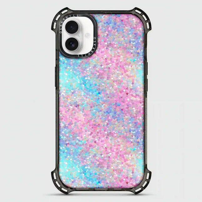 iPhone 16 Plus Case Bounce — Multicolor Glitter Oskar Hill.