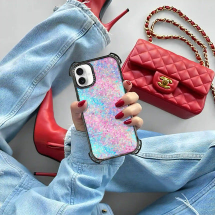 iPhone 16 Case Bounce — Multicolor Glitter