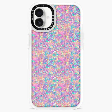 Coque iPhone 16 Plus classique — Rainbow Dream Glitter