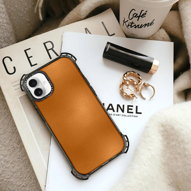 iPhone 16 Case Bounce Leather — Ruddy Brown