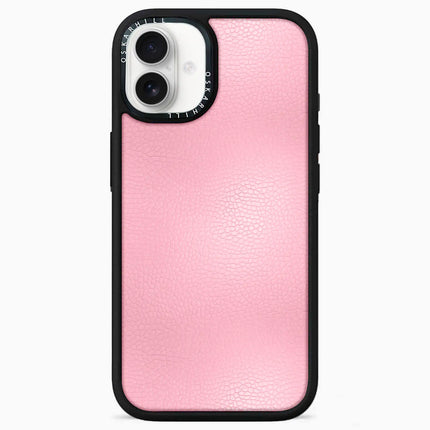 iPhone 16 Case Elite Leather — Bubble Baby Pink