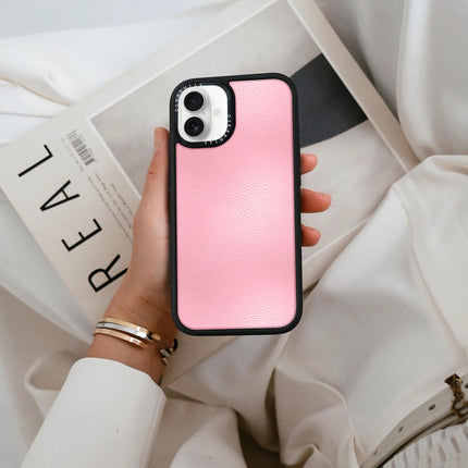 Coque Elite Leather pour iPhone 16 Plus — Rose poudré