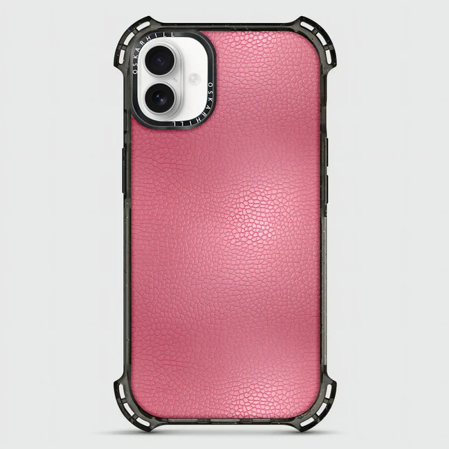 iPhone 16 Case Bounce Leather — Dirty Pink