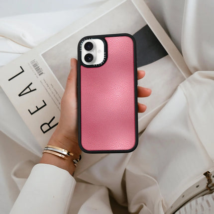 iPhone 16 Hülle Elite Leder – Schmutziges Rosa