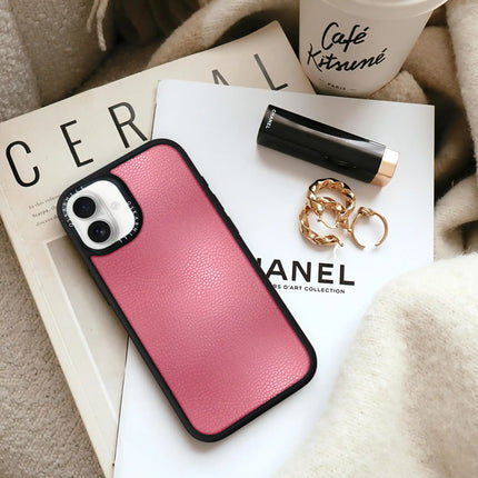 Coque Elite Leather pour iPhone 16 Plus — Rose tulipe