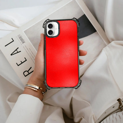 iPhone 16 Plus Case Bounce Leather — Valentine Red